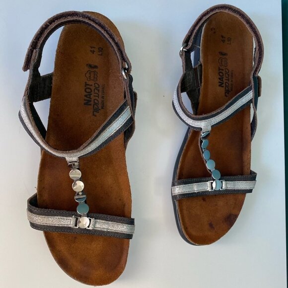 NAOT Embellished Leather Sandals Womens Size 10 Eur 41 - Picture 1 of 9
